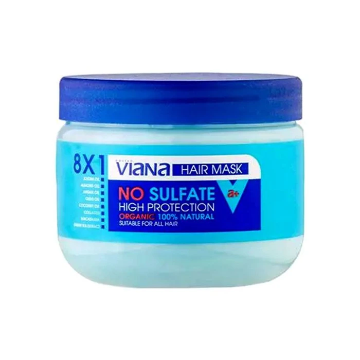 Repairing, protecting and strengthening hair mask containing 8 sulfate-free Vienna oils